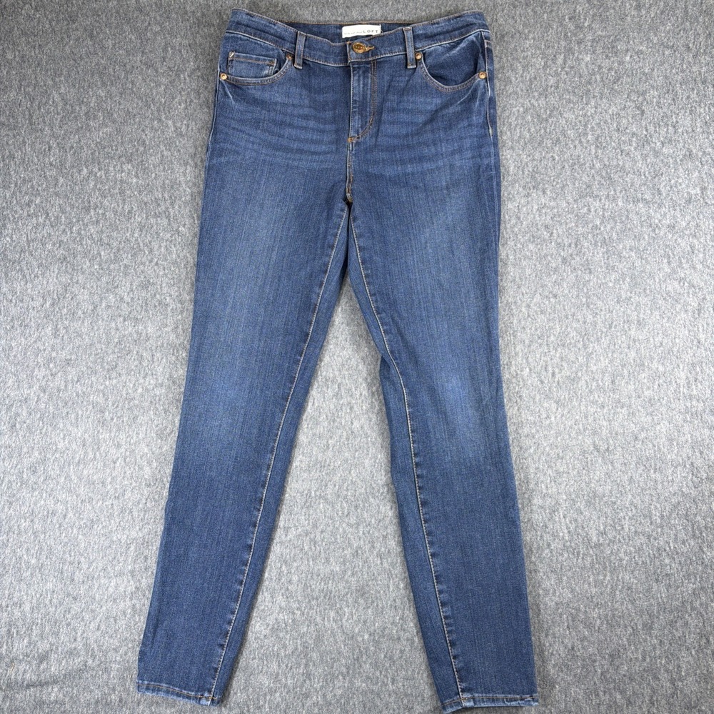 Ann Taylor Loft Jeans Womens 29/8 Curvy Skinny Leg Blue Denim Legging